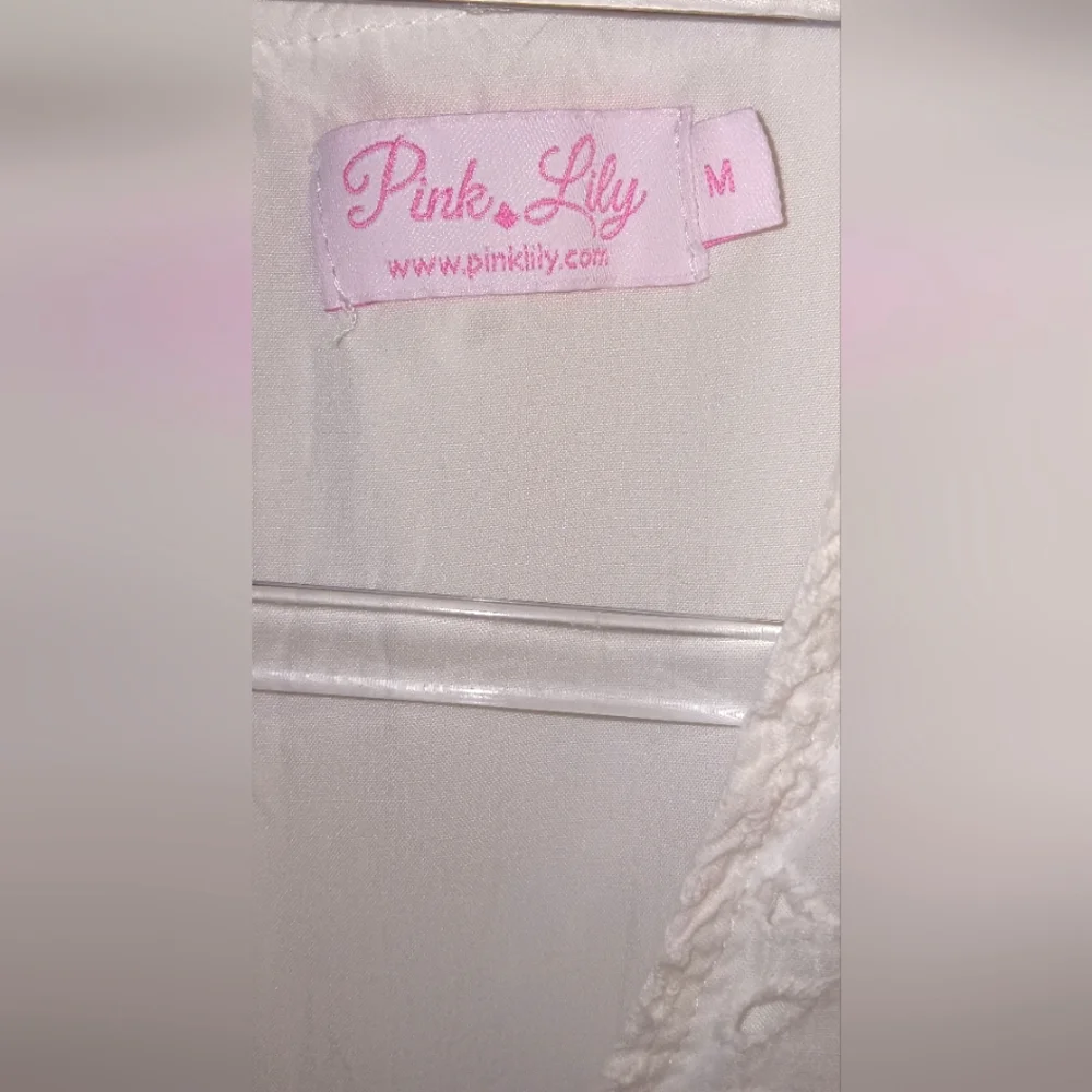 Pink Lily Lined Eylet Baby Doll Dress w/ Pockets - Picture 7 of 9